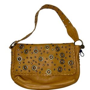 LeatherRock | Made in USA Crystal Eyelet Handbag Leather Western Vibe Purse
